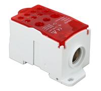 Boîte de raccordement de bornier, rail DIN, ligne principale, distribution de courant universelle, 690 V, 400 A, rouge