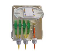 Boîte de raccordement domestique IP54 non équipée, max. 8 -- SC-S/LC-D, avec serrure