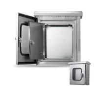 Boîte de raccordement électrique, Boîte de jonction électrique en acier inoxydable 304, fenêtre visualisation IP65, double porte, plaque montage, plusieurs tailles(40x50x25cm)