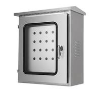 boîte de raccordement électrique, Coffret de distribution extérieur en acier inoxydable, étanche, verrouillable, montage mural, plusieurs tailles(40x30x50cm)