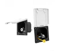 Boîte de raccordement multifonction pour camping-car, montage mural, IP44, résistant aux intempéries, 10 A, 110-250 V, pour caravane, camping, bateau, extérieur, blanc, unité combinée, remplacement