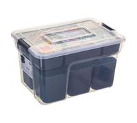 Paris Prix Boîte de rangement FIVE Simply Smart 10 compartiments 8 L transparent G