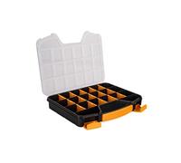 VITO - Boîte de Rangement 20 compartiments Amovibles - Organiseur Transparent Multifonction pour Petites Pièces Vis, Boulons, 32.5 x 26 x 4.8cm