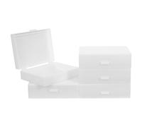 Boîte de Rangement 30 Capacités 5 Pièces pour Lames de Microscope | Fentes Séparées, Structure Épaissie avec Couvercle, pour Lames Standard, Laboratoires et Rayonnages