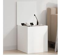 vidaXL Boîte de rangement en bois d'ingénierie blanc 40 x 42 x 46 cm