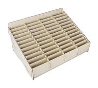 Boîte de rangement 48 compartiments en bois pour téléphone portable, bureau, organiseur, accessoires de rangement, boîte de rangement pour cartes, télécommande