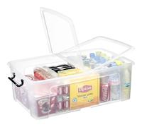 Boîte de rangement 50 litres avec couvercle papillon et poignées