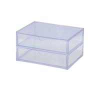 Boîte de rangement à 2 couches pour ongles et stylos - Boîte de rangement pour ongles - Organisateurs politiques