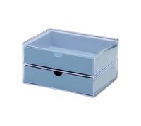 Boîte de rangement à 2 couches pour ongles et stylos - Boîte de rangement pour ongles - Organisateurs politiques