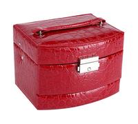 Boîte de rangement à 3 niveaux pour bijoux, colliers et bagues, étui cadeau pour dame, fournitures pour la maison -SALALIS