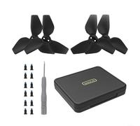 Boîte de rangement à 4 hélices pour caméra de vol DJI Neo, étui de protection en plastique EVA absorbant les chocs, design compact et léger pour voyage et utilisation en extérieur (noir)
