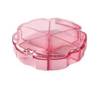 Boîte de rangement à 6 compartiments pour ongles, strass, perles, bagues