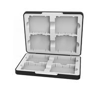 Boîte de rangement à 8 emplacements pour cartouches avec fermeture et support de cartouche de jeu d'eau résistant aux chocs et respectueux de l'environnement
