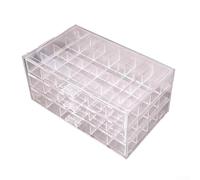 Boîte de rangement à bijoux de grande capacité, design multicouche en acrylique pour une organisation efficace de divers accessoires (3ème étage blanc)