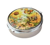Boîte de rangement à bijoux miroir équipée avec compartiments scellés sécurisés pour pilules et accessoires Boîte à médicaments Boîte à bijoux avec fermeture sécurisée