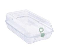 Boîte de Rangement à Chaussures Empilable 22x13x37cm Boîtes de Rangement à Chaussures en Plastique Ventilation