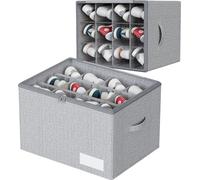 Boîte de rangement à chaussures, peut contenir 12 paires, organiseur pliable avec couvercles transparents, support inférieur et poignées renforcées, 1 paquet
