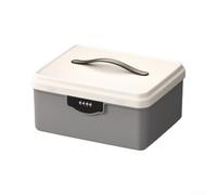 Boîte de Rangement à Combinaison pour Objets Privés - Coffre Serrure Code ABS Discret pour Chambre Bureau Taille Moyenne(Medium grey)