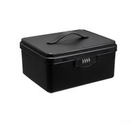Boîte de Rangement à Combinaison pour Objets Privés - Coffre Serrure Code ABS Discret pour Chambre Bureau Taille Moyenne(Medium black)