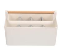 Boîte De Rangement À Compartiments Bleue For Bureau, Organiseur For Papeterie, Télécommandes Et Cosmétiques. Rangement Polyvalent For La Maison Et Le Bureau. Design Soigné