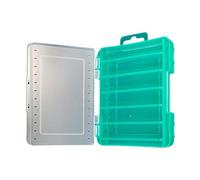 Boîte de rangement à compartiments multiples pour pêche - Boîte de rangement visible avec crochets double face