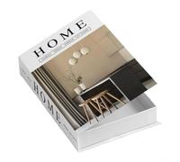 Boîte de rangement à compartiments pour faux livres, livres décoratifs pour bibliothèque ou table basse, rangement secret pour objets de valeur, télécommande ou papeterie (FH-36)