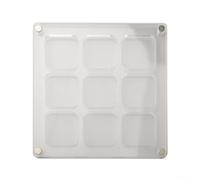 Boîte de rangement à coque transparente avec options de grille 18/9/20 pour un affichage organisé de trésors (B)