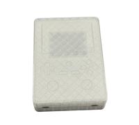Boîte de rangement à couvercle magnétique console de jeu portable pour RG477V Impression 3D Boîtier de protection rigide anti-rayures avec protection d'écran et coussin floqué (Blanc translucide)