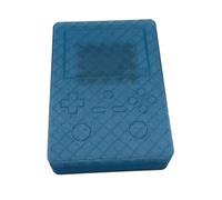 Boîte de rangement à couvercle magnétique console de jeu portable pour RG477V Impression 3D Boîtier de protection rigide anti-rayures avec protection d'écran et coussin floqué (Bleu translucide)