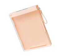 Boîte de rangement à double couche avec porte-bloc étanche en ABS pour fournitures scolaires et de bureau 24 x 34 cm avec fermeture éclair