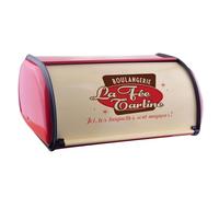 Boîte de rangement à en métal - Boîte à rétro vintage, récipient de comptoir de cuisine de grande capacité | Mallette de rangement de spacieuse, couvercle roulant, poignées en acier ino
