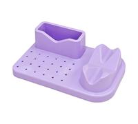 Boîte de rangement à ongles à 24 trous, perceuse et embouts pour clous, foret de ponçage, organisateurs, outils de forage, poignée de support, outils professionnels et boîte pour