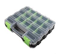 Boîte de rangement à outils avec 34 compartiments, séparateurs amovibles, organiseur transparent en polypropylène pour vis, écrous, boulons, maison, garage, atelier