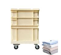 Boîte de Rangement à roulettes, boîte de Fleurs avec roulettes | Boîtes de Rangement empilables de Style Industriel, boîte de Fleurs de Plantation Mobile pour vêtements