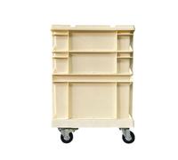 Boîte de rangement à roulettes - Boîte de rangement de style industriel, boîte de plantation pour fleurs avec roues | Ensemble de boîtes de rangement avec couvercle à outils, boîtes de rangement