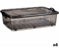 Boîte de rangement à roulettes Kipit TP484-2 Plastique anthracite 40 L (6 unités)