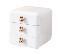 Boîte de Rangement à Tiroir de Grande capacité, Tiroir de Bureau en Plastique D'aspect Simple pour Bureau, Dortoir, Chambre D'enfants (3 couches blanc)
