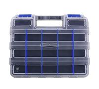 Boîte de rangement à vis - 34 compartiments - Boîte à outils de rangement pour petites pièces, pour noix, perles, bijoux, articles de pêche, garage, bureau, maison, atelier, électriciens