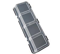 Boîte de rangement à vis à quatre compartiments pour améliorer l'efficacité dans les ateliers et les salles à outils