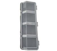 Boîte de rangement à vis à quatre compartiments pour une organisation soignée et un accès rapide dans n'importe quel espace de travail avec couvercle transparent