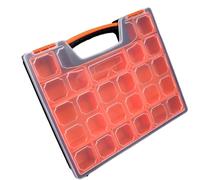 Boîte de rangement à vis double face avec compartiment et séparateurs de boulons