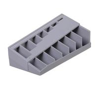 Boîte de rangement à vis solide avec plusieurs, Dark Gray | Compartiments stratégiques résistants avec ouvertures de marquage pour l ' organisation des outils d ' atelier, atelier