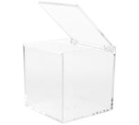 Boîte de Rangement Acrylique Carrée à Couvercle pour Figurines