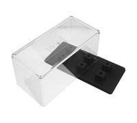 Boîte de Rangement Acrylique pour Porte-cellule Vinyle, 6 Emplacements | Protection Anti-rayures et Poussière, Insertion Facile Main, Format Compact 20x10,2x10cm
