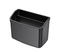 Boîte de rangement adhésive pour voiture - Organiseur de poche latérale avec trou de charge | 2 compartiments pour téléphones, clés, cartes, ajustement universel, pour la plupart des véhicules