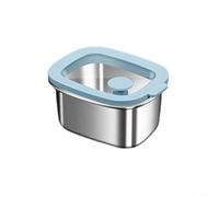 Boîte de rangement alimentaire en acier inoxydable avec couvercle hermétique, pour réfrigérateur, congélateur, micro-ondes, chauffage par induction, amplification et utilisation en cuisine (450 ml)