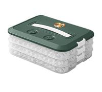 Boîte de rangement alimentaire fiable avec couvercle pour réfrigérateur - Boîte de rangement en plastique pour boulettes congelées - 1/2/3/4 couches