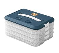 Boîte de rangement alimentaire fiable avec couvercle pour réfrigérateur - Boîte de rangement en plastique pour boulettes congelées - 1/2/3/4 couches