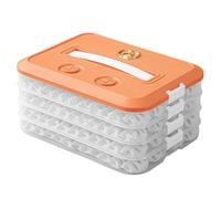 Boîte de rangement alimentaire fiable avec couvercle pour réfrigérateur - Boîte de rangement en plastique pour boulettes congelées - 1/2/3/4 couches