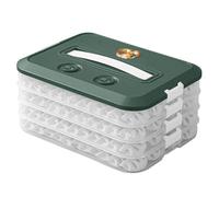 Boîte de rangement alimentaire fiable avec couvercle pour réfrigérateur - Boîte de rangement en plastique pour boulettes congelées - 1/2/3/4 couches